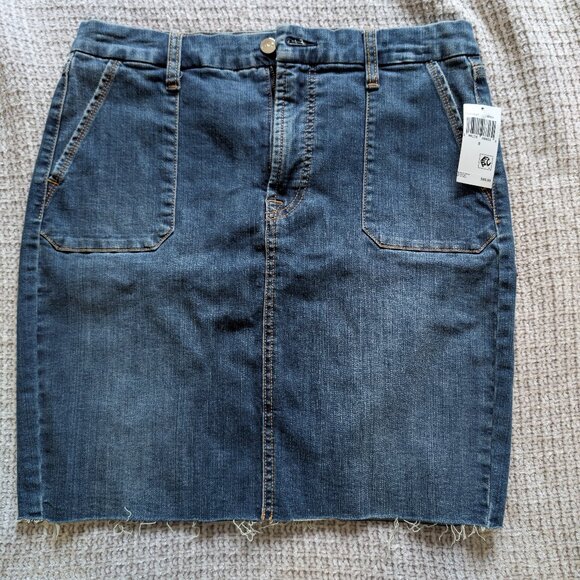 Jen7 by 7 For All Mankind Demin Pencil Skirt - Size 8 - Picture 2 of 8